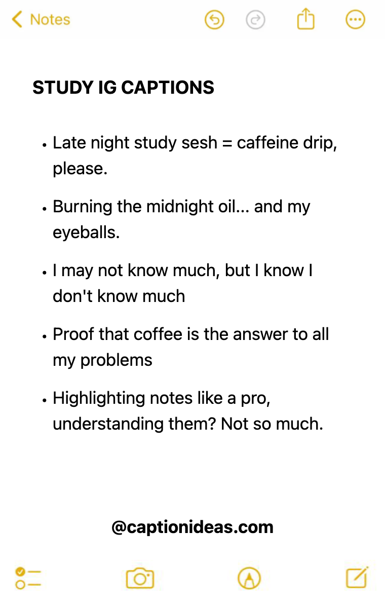 study Apple Notes Style